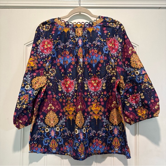 Talbots Multicolor Floral Blouse - Picture 6 of 10
